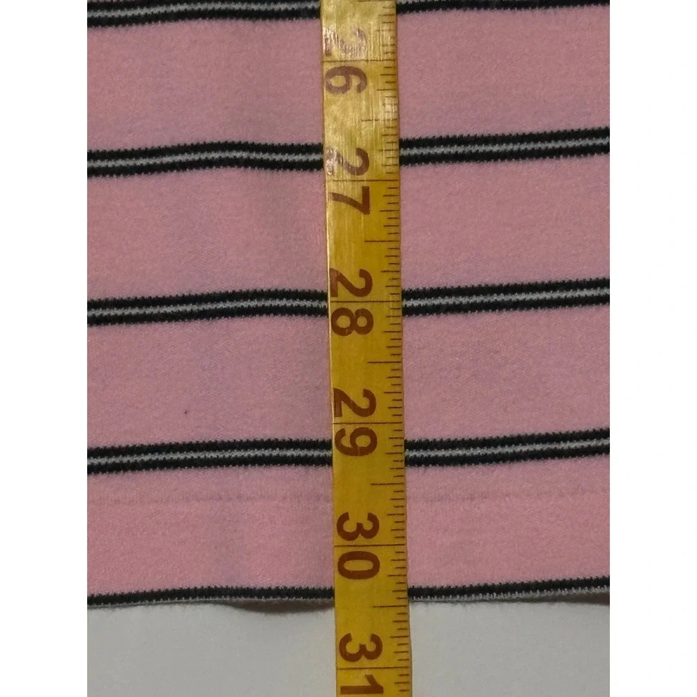 Polo Ralph Lauren Mens L Pink Navy Striped Short Sleeve Soft Cotton Polo Shirt